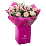 Pandora Bouquet with Pink Roses and Gerberas Premium