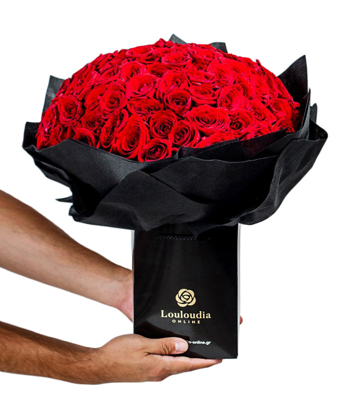 Love Bouquet with 6 Red Roses Essential