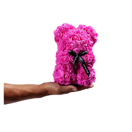 Rose Bear Fuchsia Essential 25cm in box