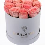 Κουτί με 15 Ροζ Τριαντάφυλλα
