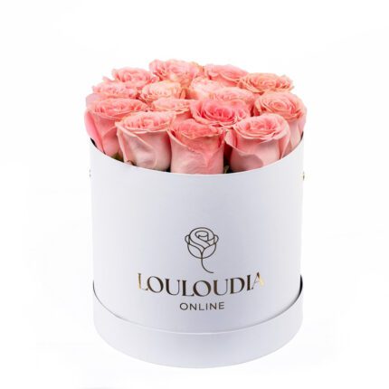 Κουτί με 15 Ροζ Τριαντάφυλλα