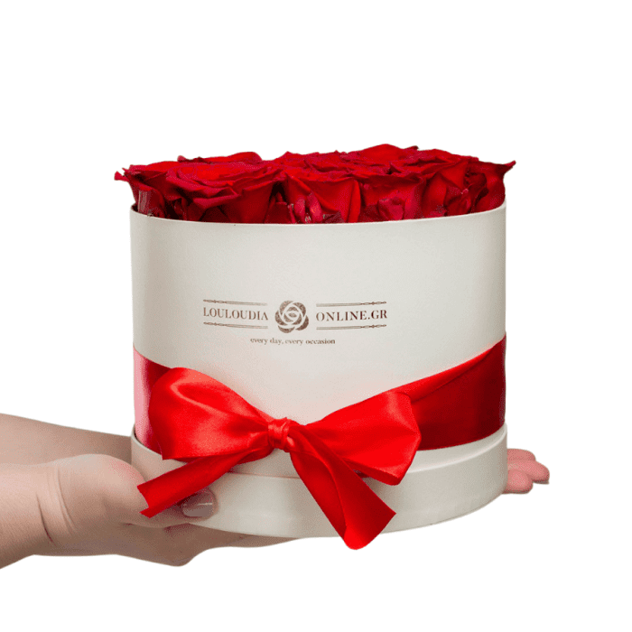 Forever Roses Κόκκινο Deluxe 19x20cm 14 τριαντάφυλλα