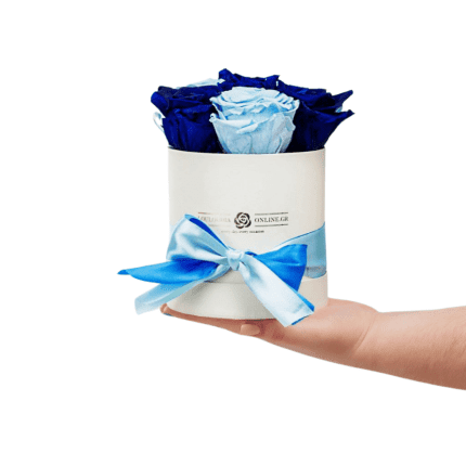 Forever Roses Blue-Light Blue Premium 12x17cm 7 roses