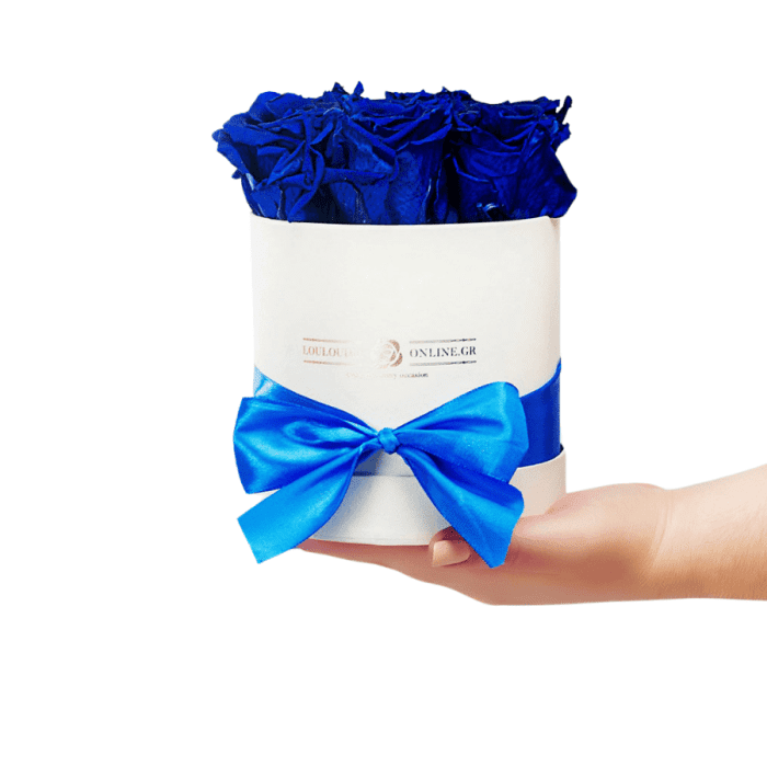 Forever Roses Blue Premium 12x17cm 7 Roses