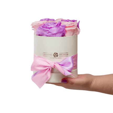 Forever Roses Pink-Lilac Premium 12x17cm 7 Roses