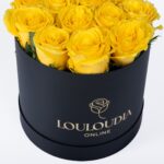 Κουτί με 15 Κίτρινα Τριαντάφυλλα