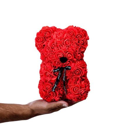 Rose Bear Red Essential 25cm in a box