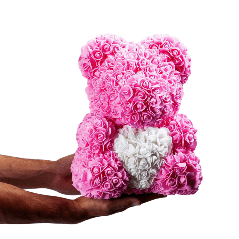 Rose Bear Ροζ Premium 40cm σε κουτί