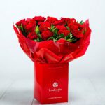 Bouquet of Love with 12 Red Roses Deluxe