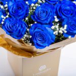Ανθοδέσμη με 20 Μπλε Τριαντάφυλλα Deluxe