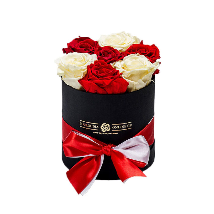 Forever Roses Red-White Premium
