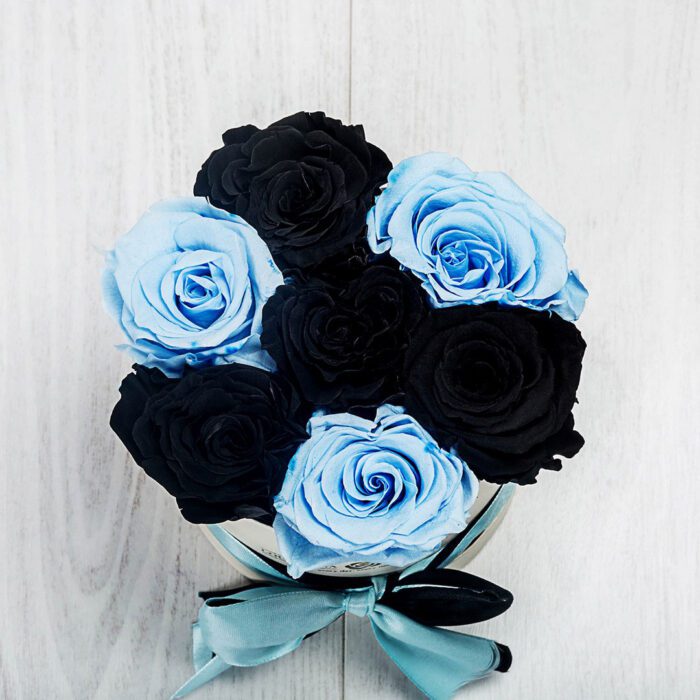 Forever Roses Μαύρο-Γαλάζιο Premium