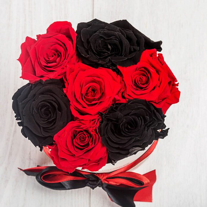 Forever Roses Μαύρο-Κόκκινο Premium