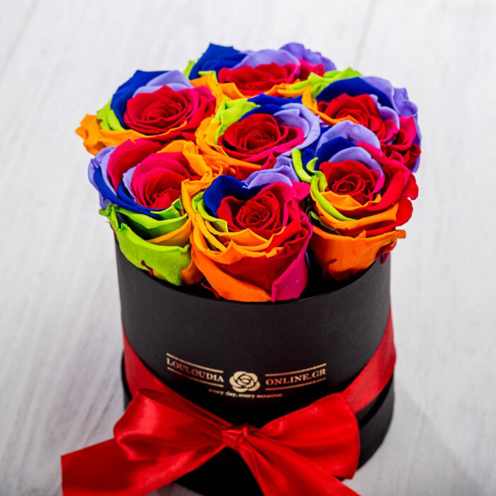 Forever Roses Rainbow Premium