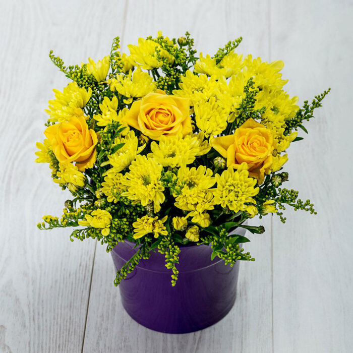 Κίτρινη Σύνθεση λουλουδιών