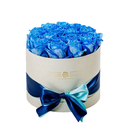 Κουτί με 20 Μπλε Τριαντάφυλλα