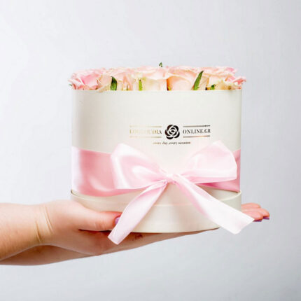 Κουτί με 20 Ροζ Τριαντάφυλλα