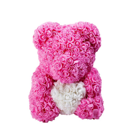 Rose Bear Ροζ Premium 40cm σε κουτί