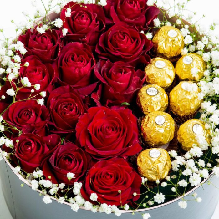 Τριαντάφυλλα με σοκολατάκια