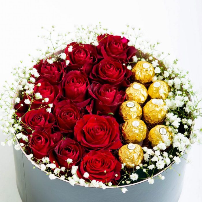 Τριαντάφυλλα με σοκολατάκια