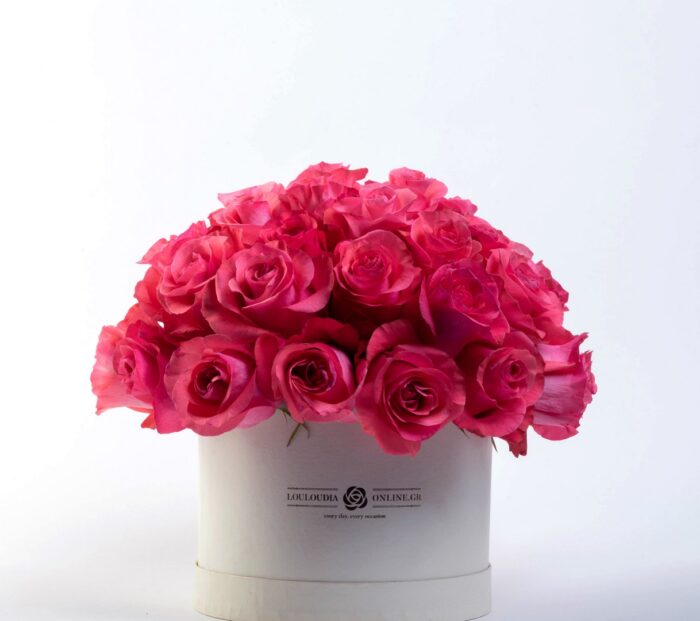 Κουτί με 40 Ροζ Τριαντάφυλλα