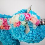 Rose Bear Μονόκερως Γαλάζιο 40cm σε κουτί