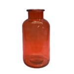 Decorative Red Glass Vase