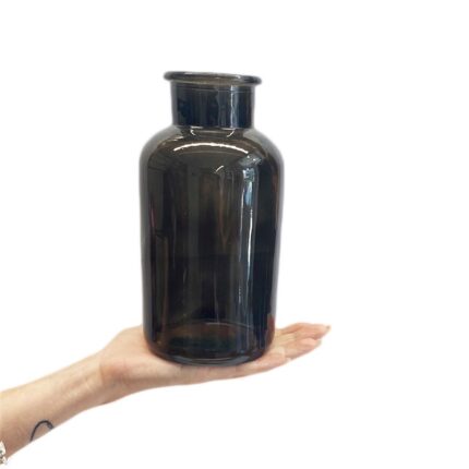 Decorative Black Glass Vase