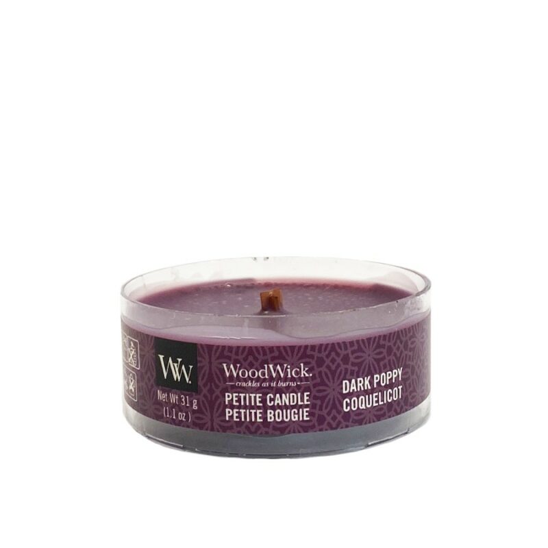 Κερί Woodwick Dark Poppy scented candle 31gr
