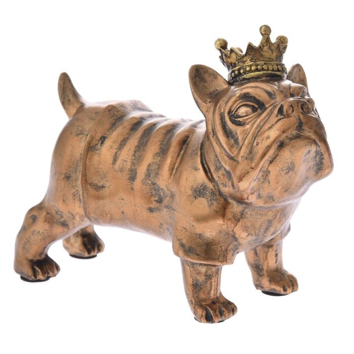 Decorative Poly Resin Dog Bronze