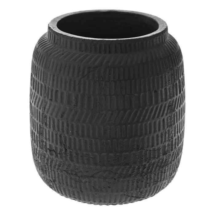 Decorative Ceramic Vase in Black