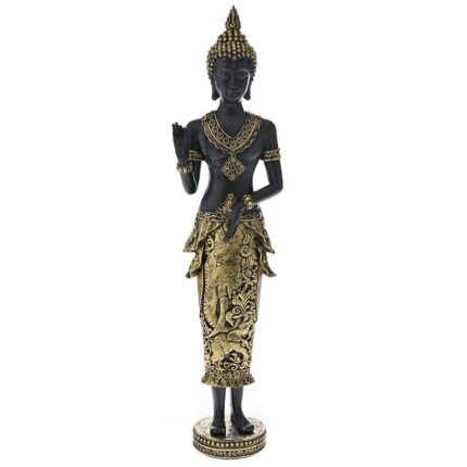 Decorative Buddha Black Polyresin Buddha