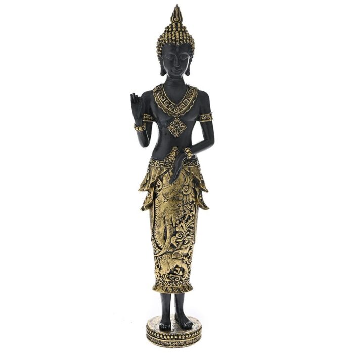 Decorative Buddha Black Polyresin Buddha