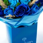 Ανθοδέσμη με Τριαντάφυλλα σε Μπλε Αποχρώσεις