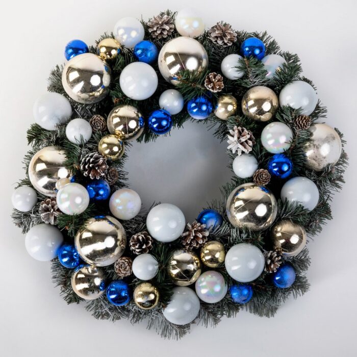 Christmas Decorative Wreath in White