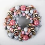 Christmas Decorative Wreath in Pink