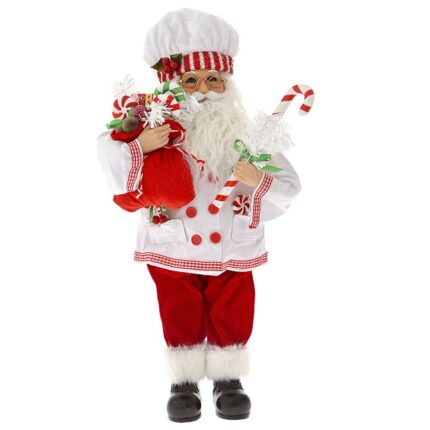 Decorative Santa Claus White-Red