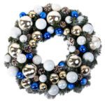 Christmas Decorative Wreath in White 60cm