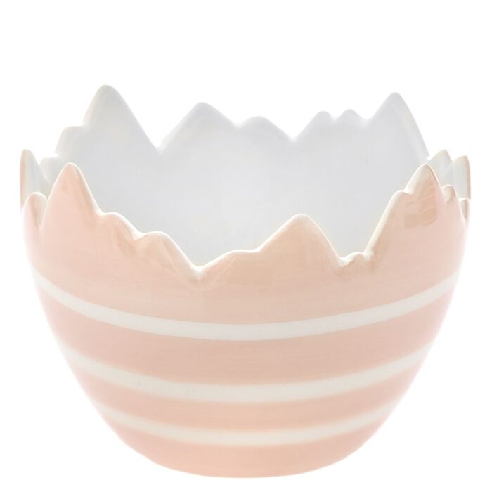 Easter Ball Ceramic Pink Stripe