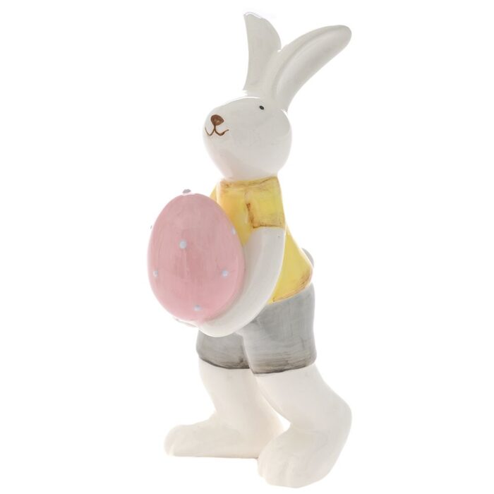 Easter Bunny Ceramic Yellow/Grey