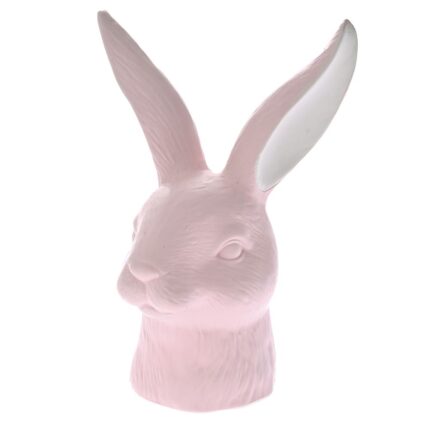 Easter Bunny Head Ceramic Pink