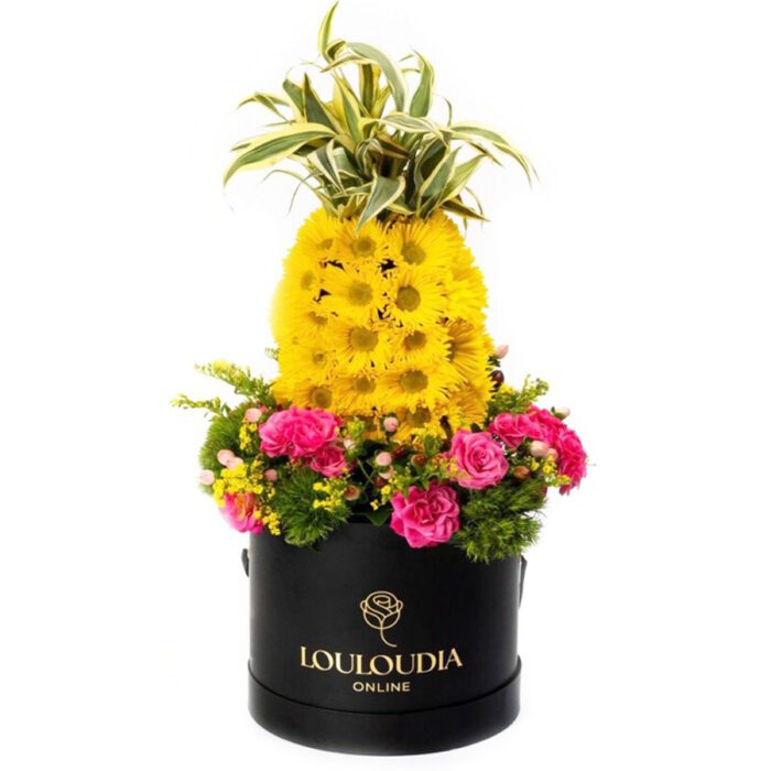 Box of Pineapple Shaped Flowers