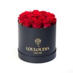 Μαύρο Κουτί με 15 Κόκκινα Τριαντάφυλλα