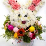 Easter Bunny from Flowers
