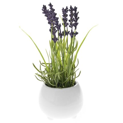 Artificial Plant in a Pot Lavender White 25cm