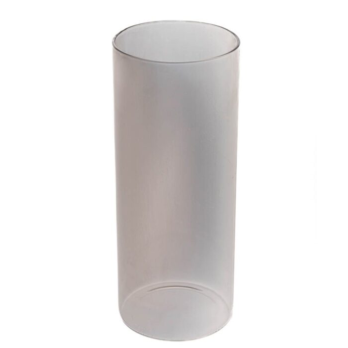 Decorative Glass Vase Glass Grey Cylinder