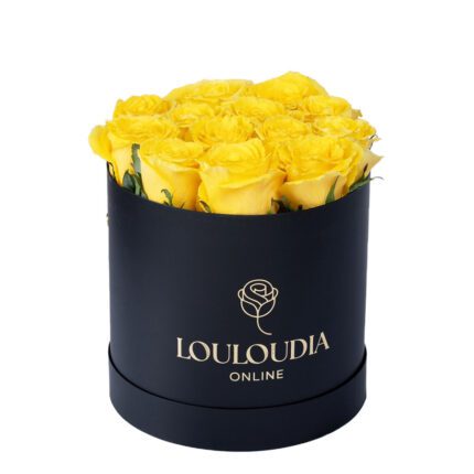 Κουτί με 15 Κίτρινα Τριαντάφυλλα