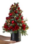 Κόκκινο Χριστουγεννιάτικο Δέντρο από Λουλούδια