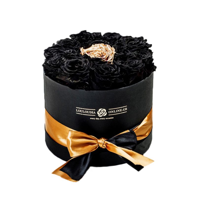 Γρήγορες συμβουλές για τα Forever Roses που στείλατε χθες. Η εικόνα δείχνει μαύρα τριαντάφυλλα. 
