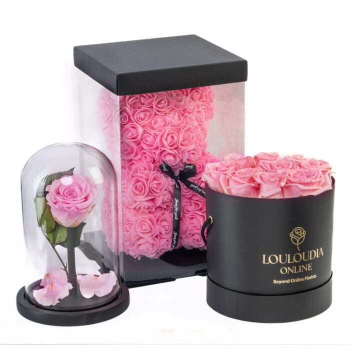 Rose Bear Pink Combo of 3 - Image 1
